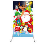 Christmas photo board - Santa & Child Outdoor 2 Face in the Hole Board