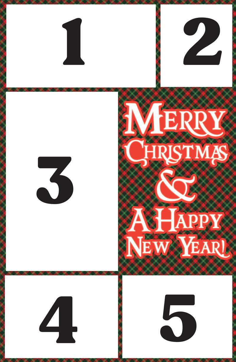 5-photo Christmas Mega Card