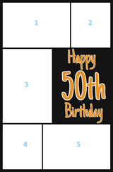 Happy 50th Birthday Mega Card