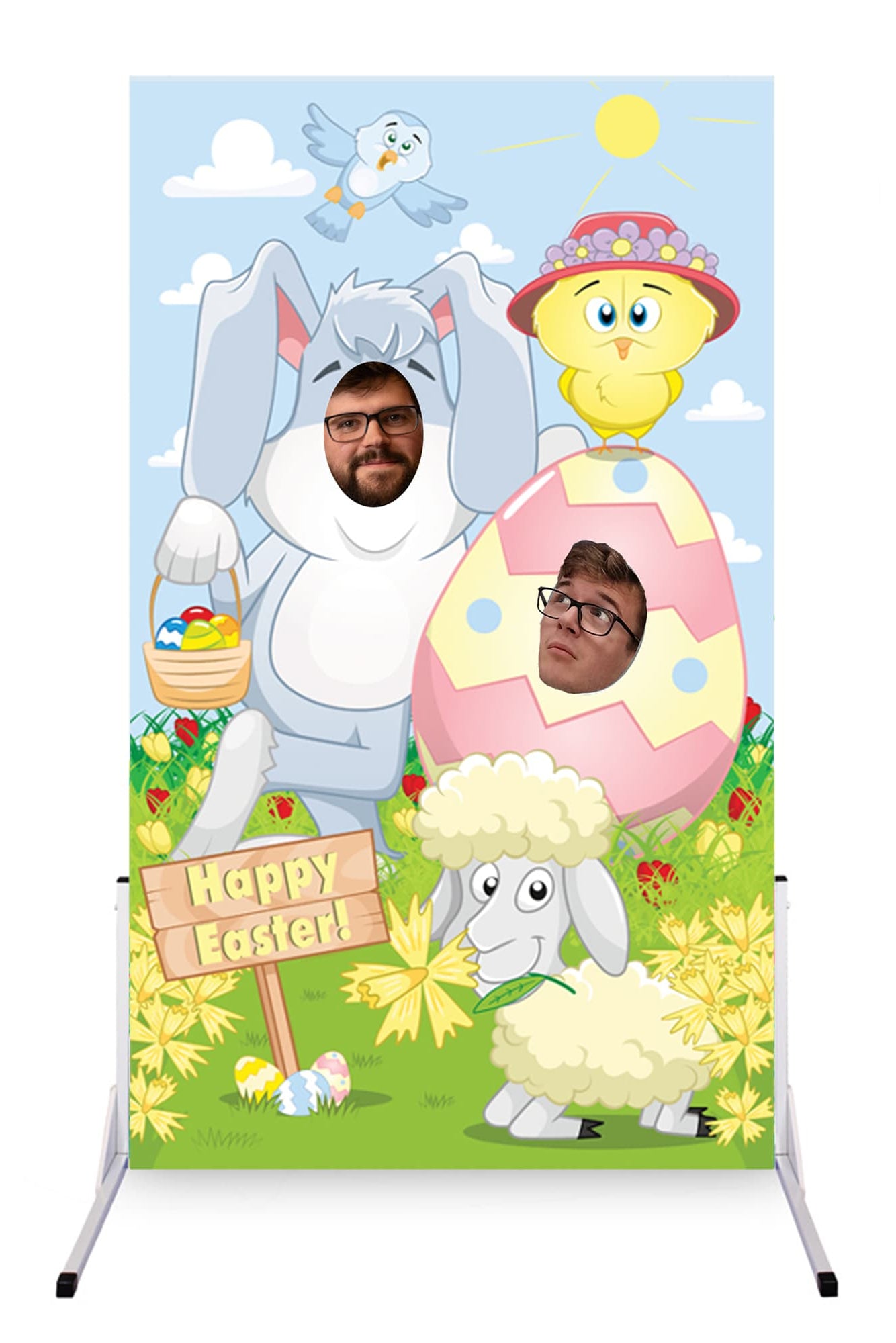 Easter Bunny Egg Hunt Face in the Hole Board