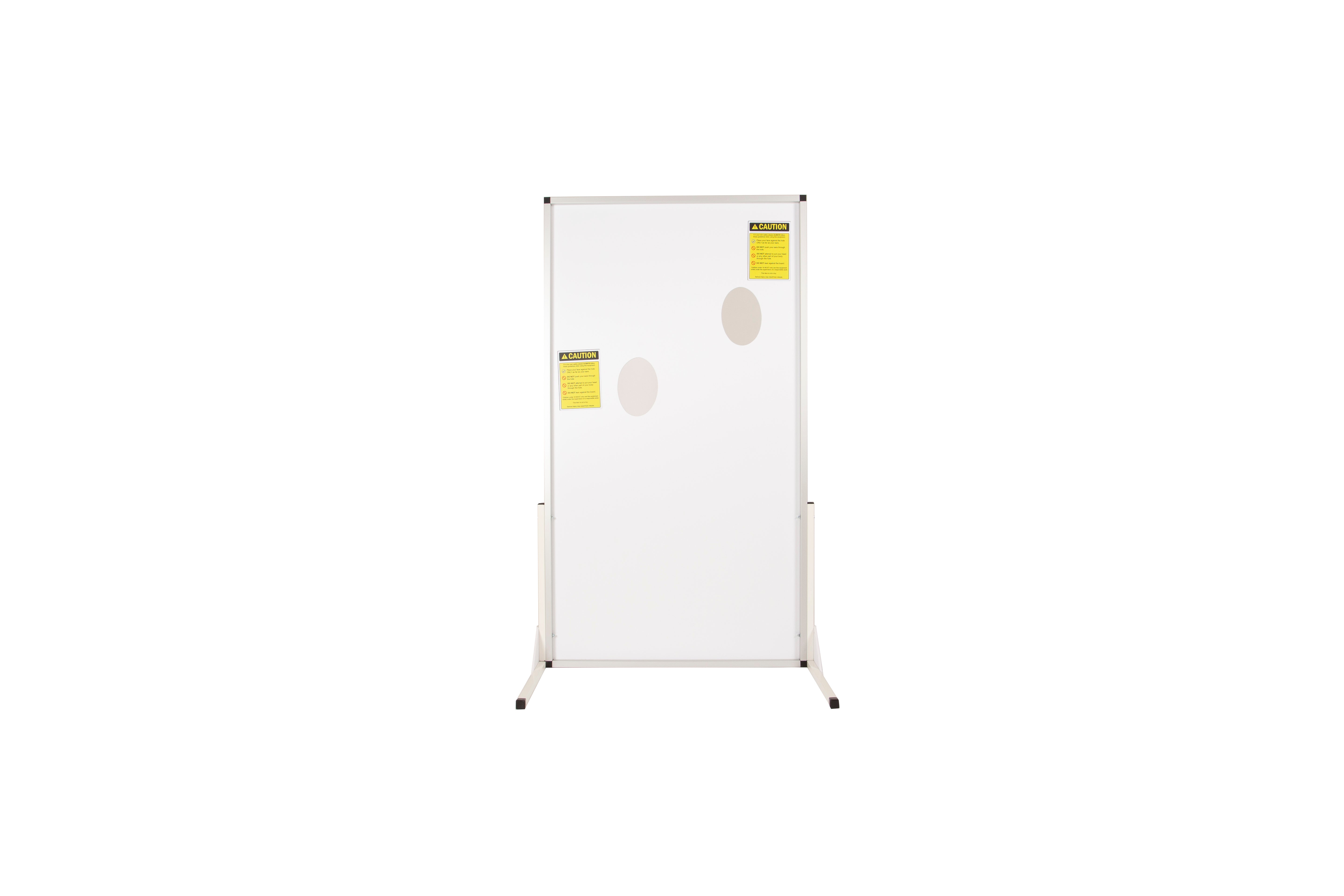back of board image with 2 face holes