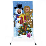 Snowman & Gingerbread Face in the Hole Board