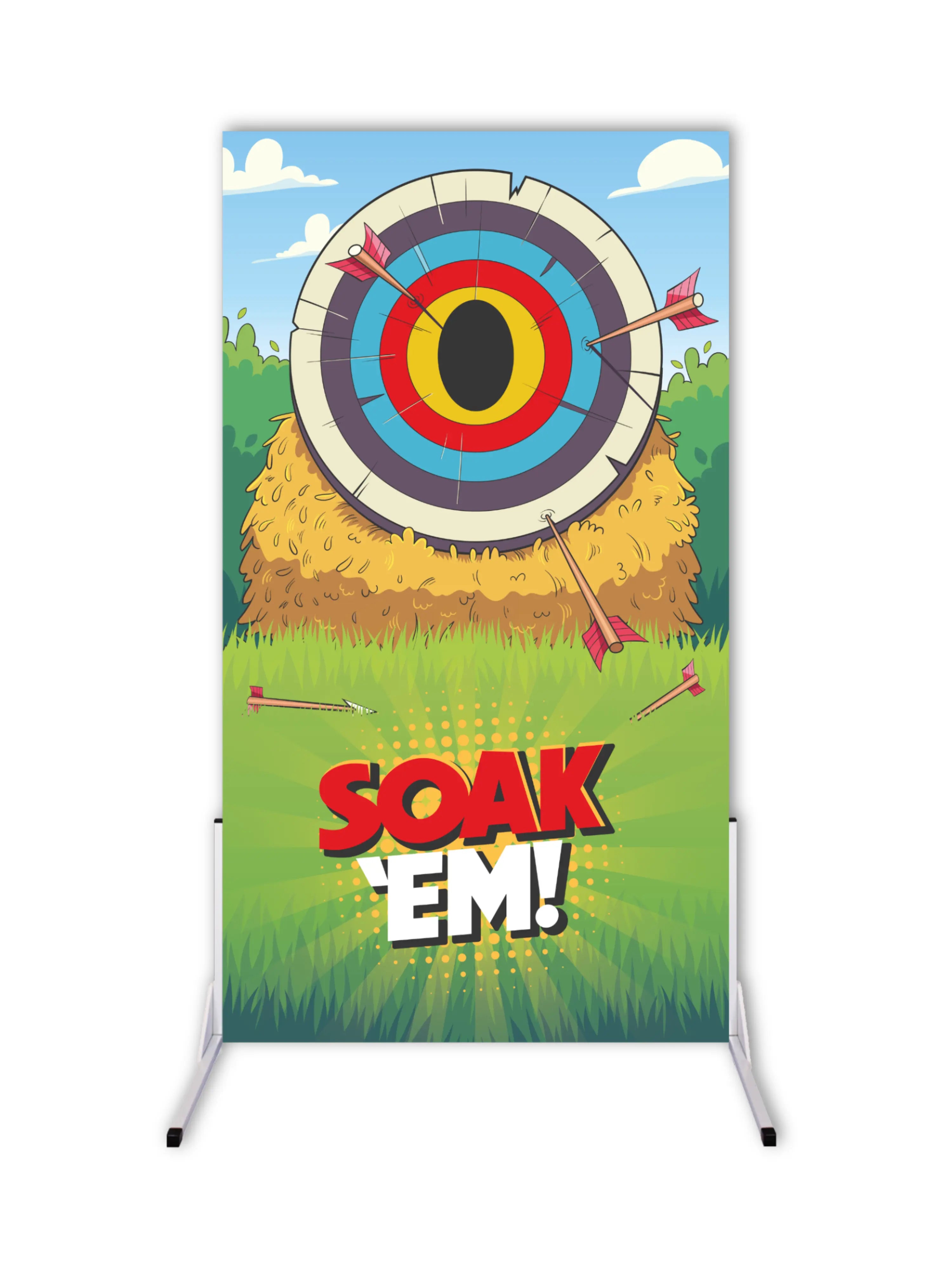 Bullseye Wet Sponge Throwing Board