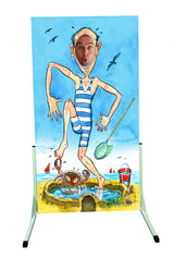 Skinny Jimmy Seaside themed face in the hole board