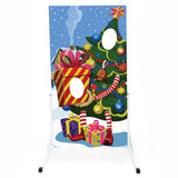 Christmas Photo Cutout - Christmas Tree & Gift 2 face hole design