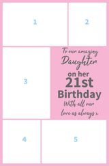 Daughter's 21st Birthday Mega Card