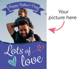 replaceable photo of Fathers Day Photo Mega Card