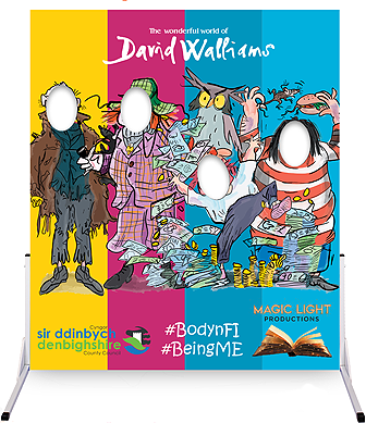 Photo Cutouts book-themed photo boards are a hit!