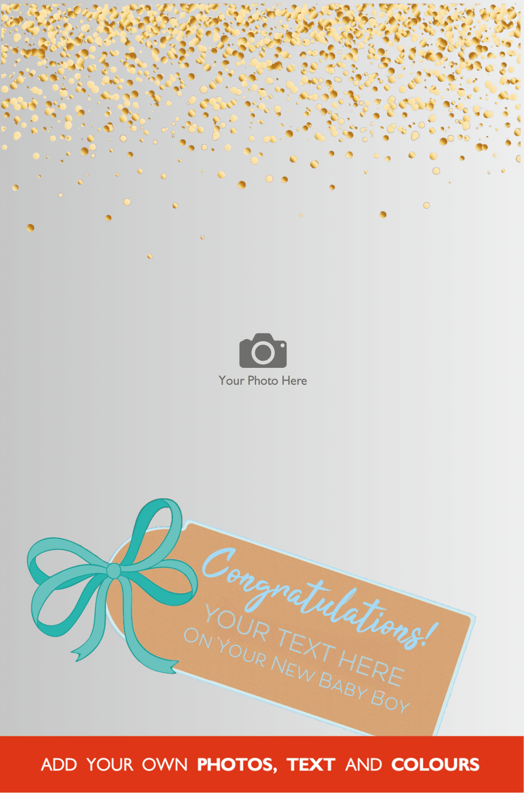 Birth Of Your Baby Boy Mega Card