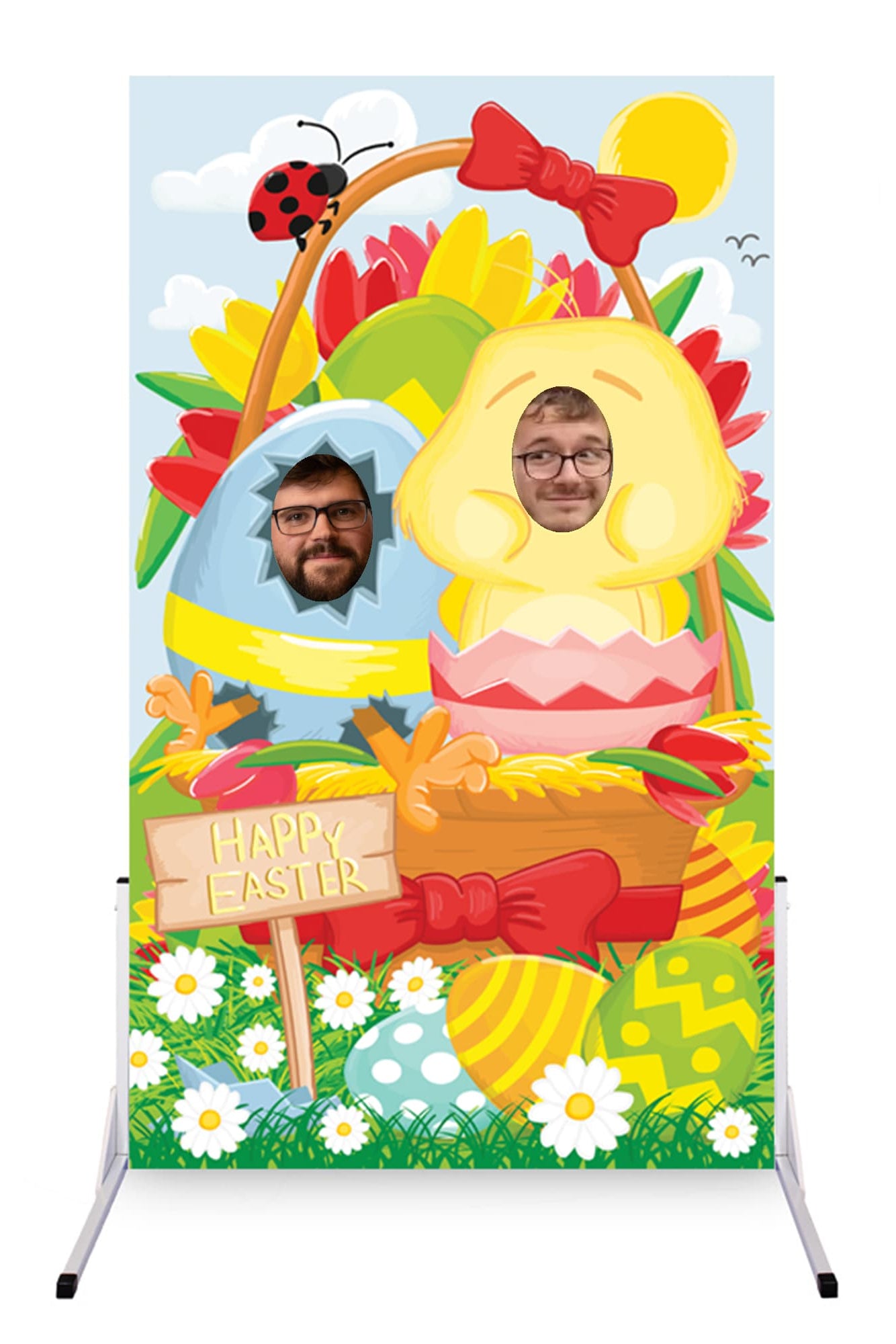 Easter Chick Egg Hunt Face in the Hole Board