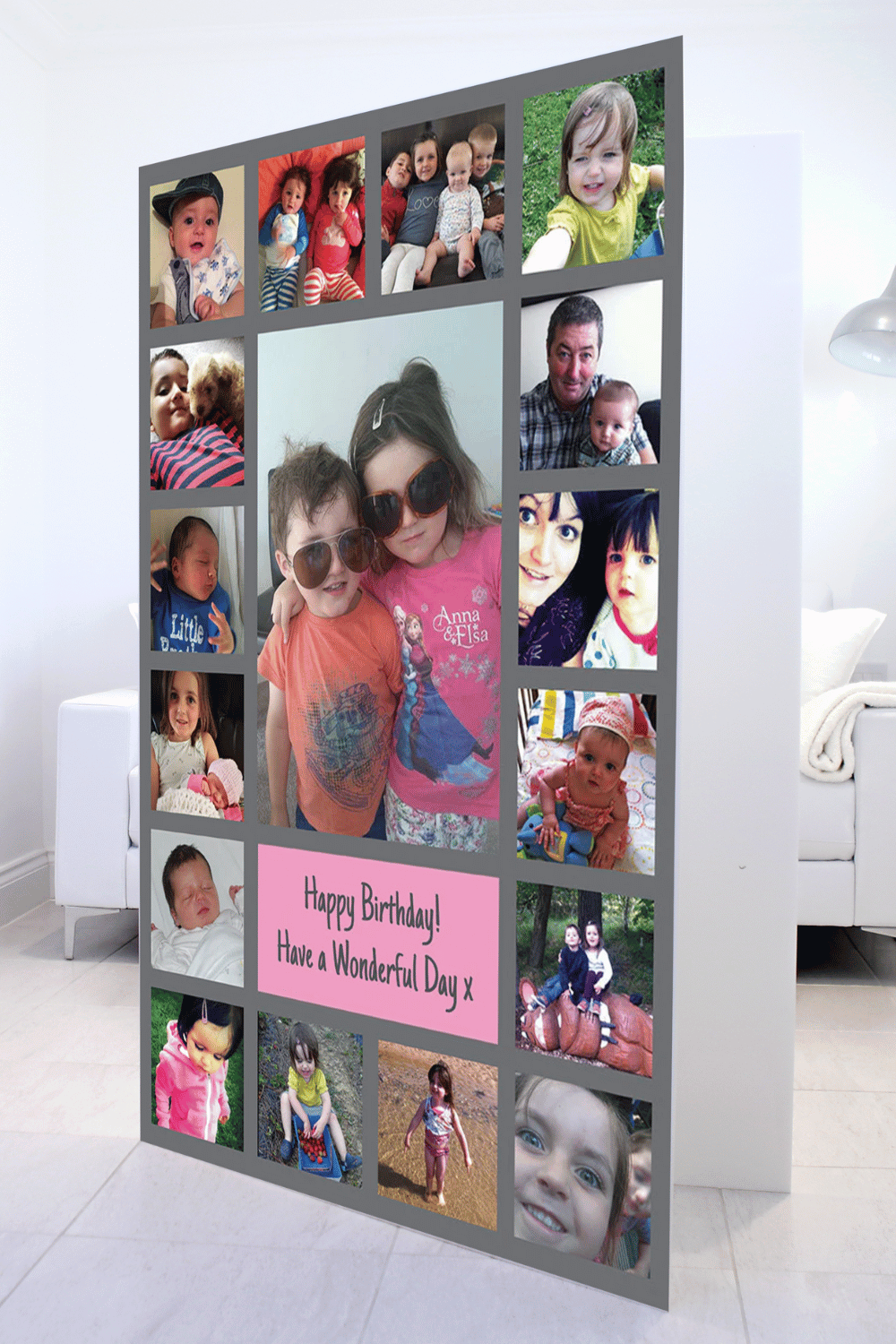 17 Photo Collage Mega Card