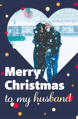 Giant Merry Christmas Husband Card