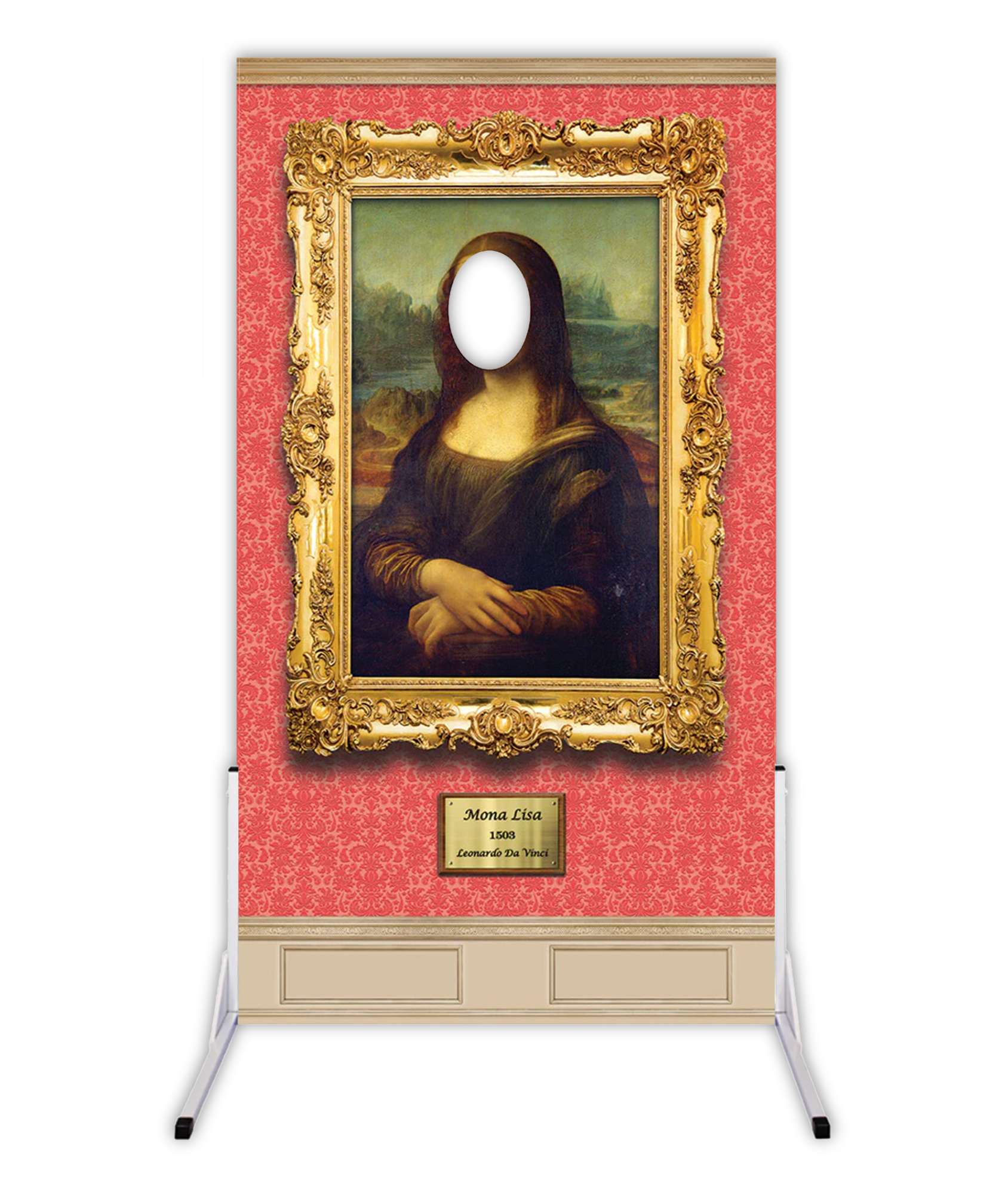 Mona Lisa Face in the Hole Board