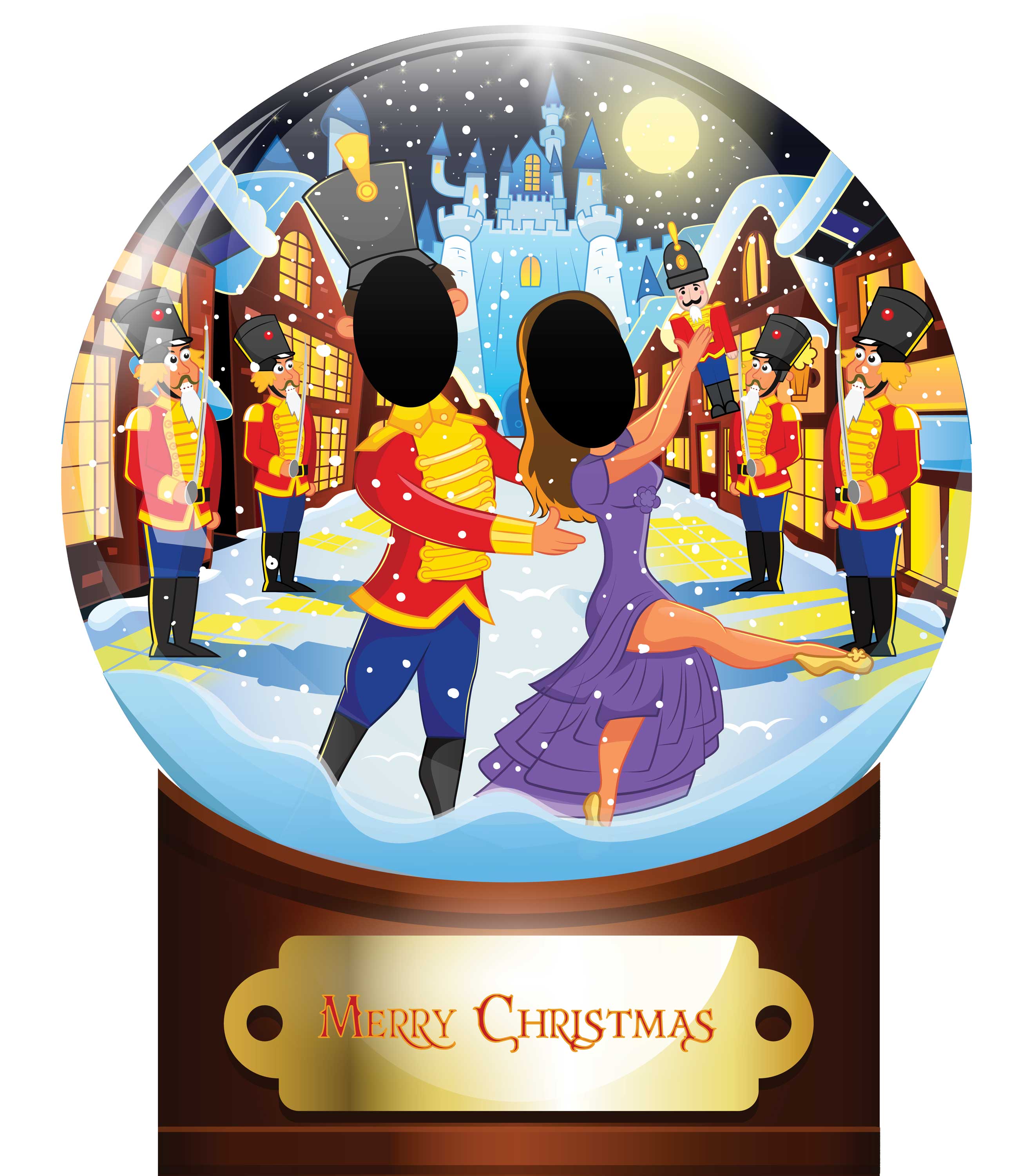 The Nutcracker Christmas Photo Cutout Board design