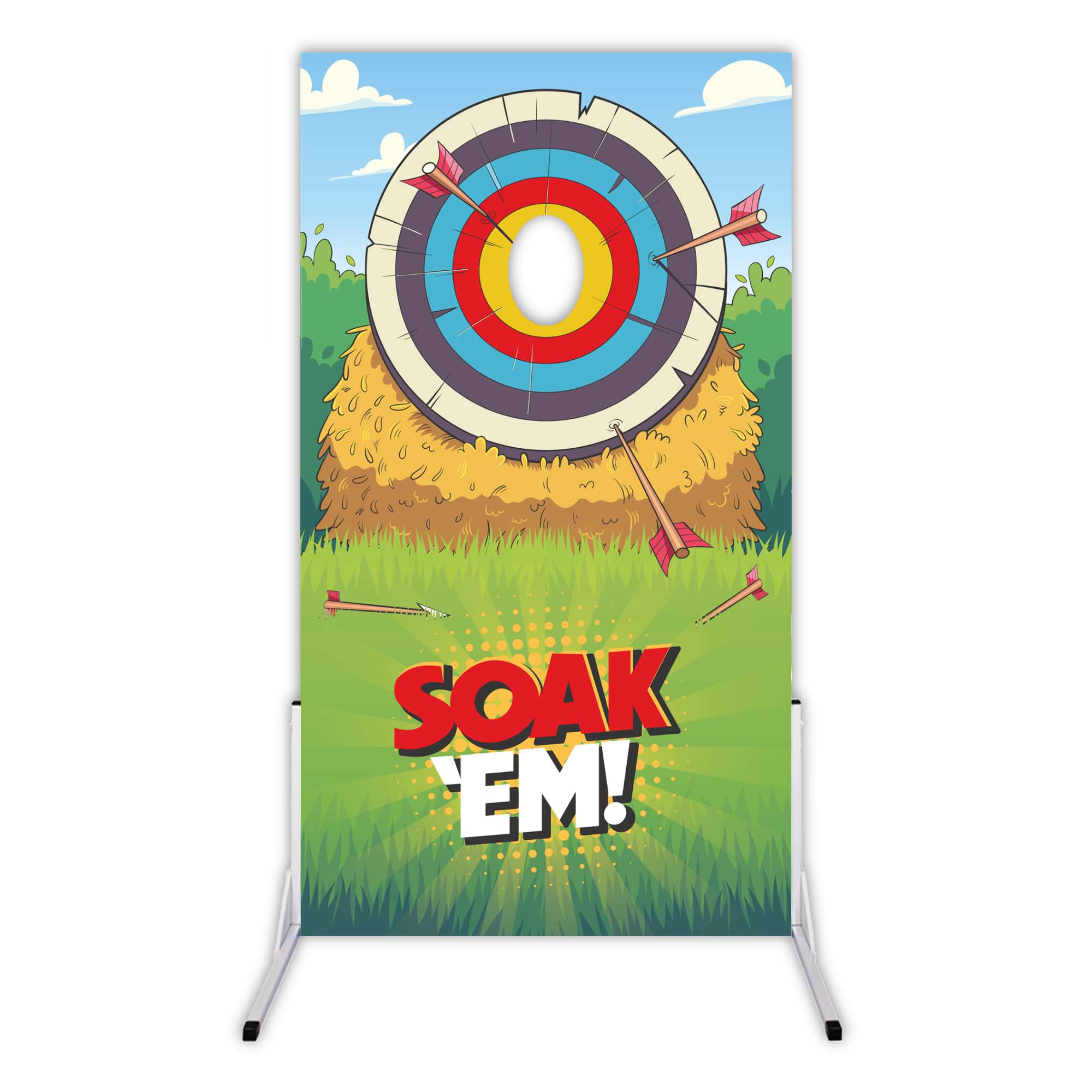 Bullseye Wet Sponge Throwing Board