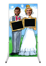Wedding Chalkboard Face in the Hole Board