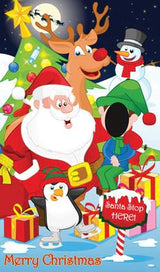 Santa & Child Outdoor 1 Face in the Hole Board design