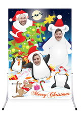 Winter Wonderland Christmas Photo Cutout with faces