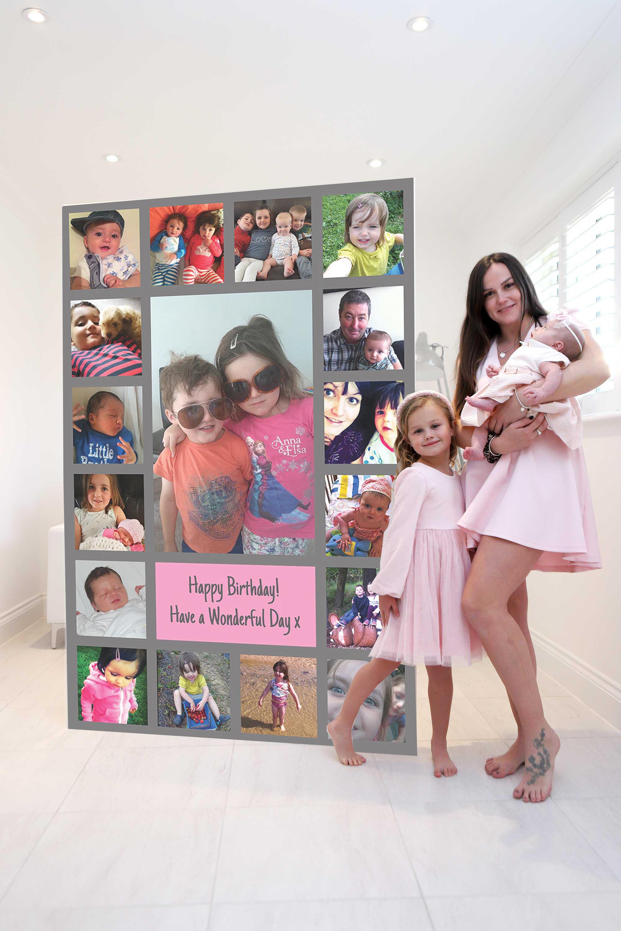 17 photo collage giant card 