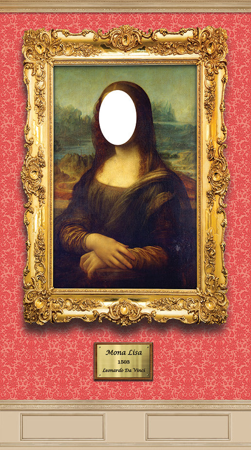 Mona Lisa Face in the Hole Board