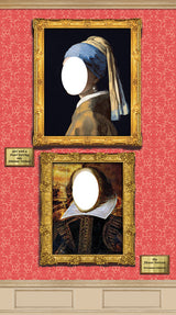 Girl with a Pearl Earring Face in the Hole Board