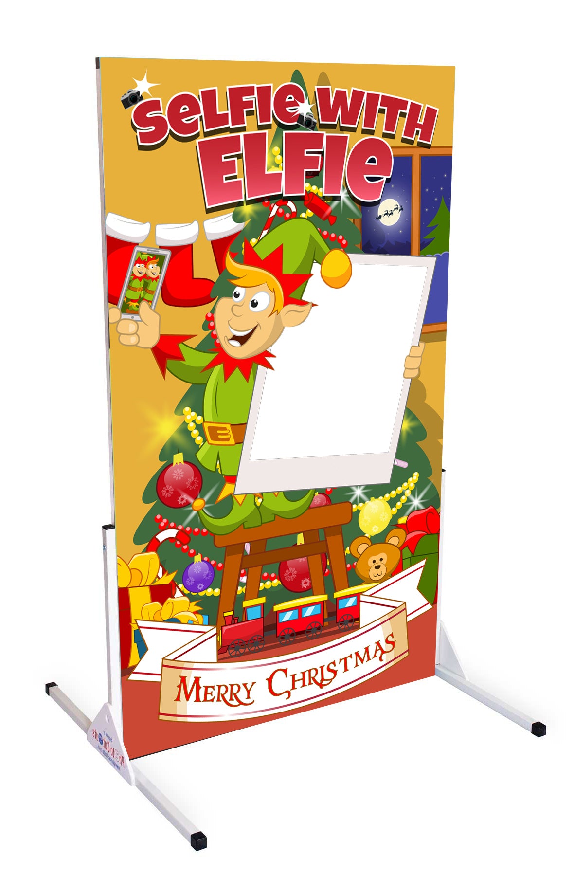 Selfie with Elfie Photo Stand-in Board