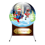 Skating Snow Globe Christmas Photo Cutoutard