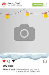 Christmas Instagram Style Card available at 180cm tall!