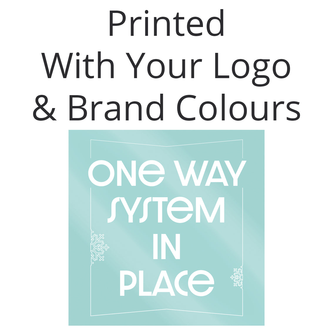 One Way System Floos Sticker Christmas One Way System Floor Stickers – Photo Cutouts UK