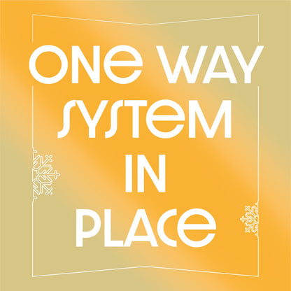 Christmas One Way System Floor Stickers