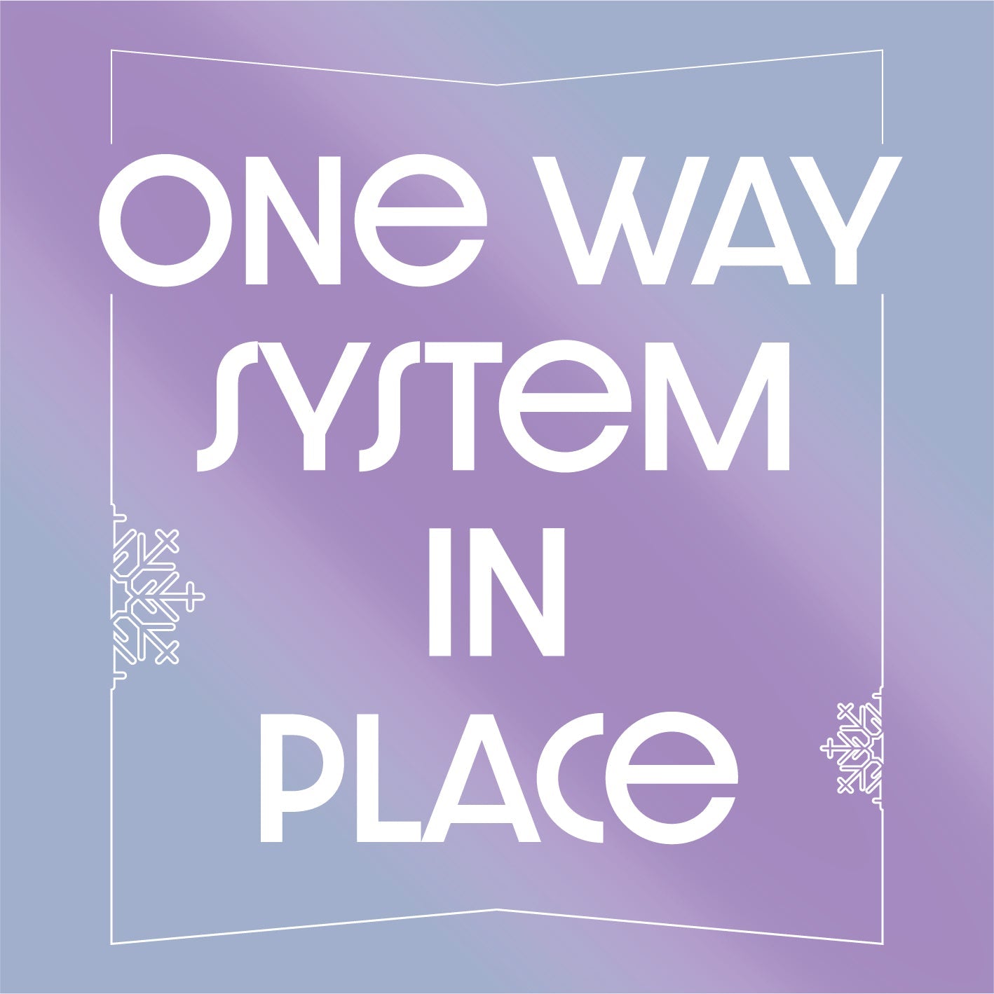 Christmas One Way System Floor Stickers