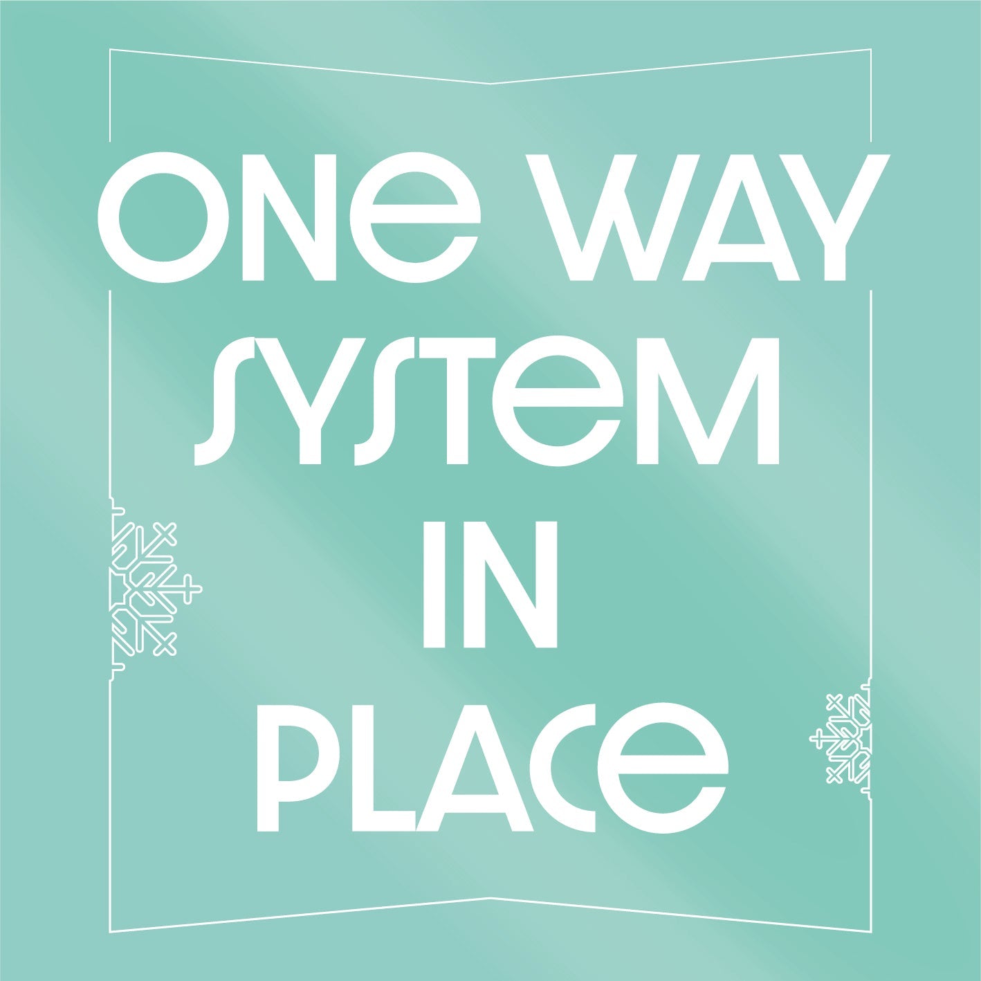 Christmas One Way System Floor Stickers