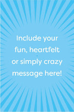 Inside of the Easter Egg Photo Upload Mega Card with space for your message
