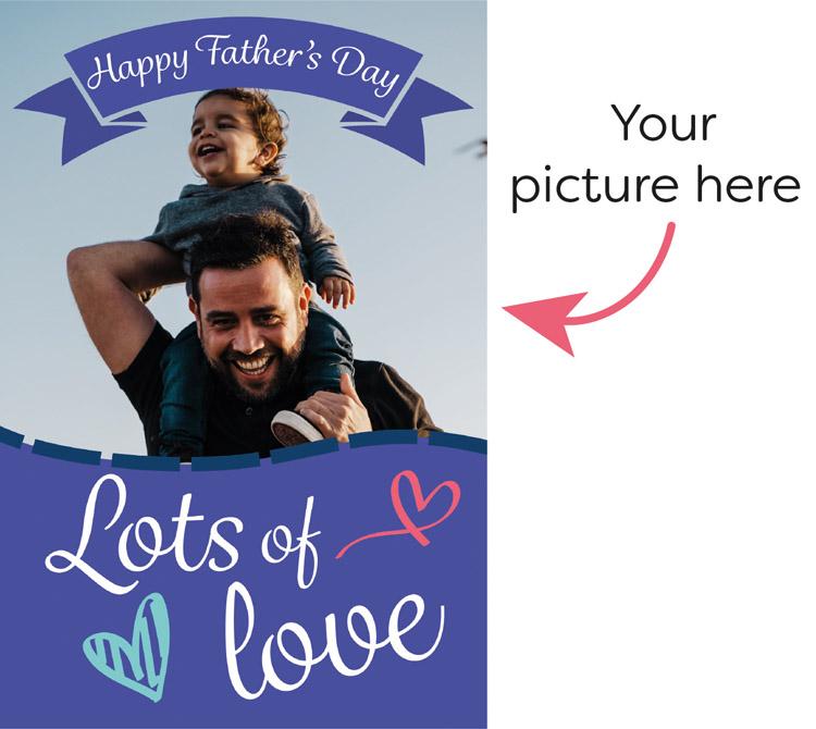 Fathers Day Photo Mega Card