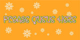 Christmas Please Queue Here Floor Stickers