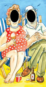 Seaside Theme Doris and Dick Face in the Hole Board Digital